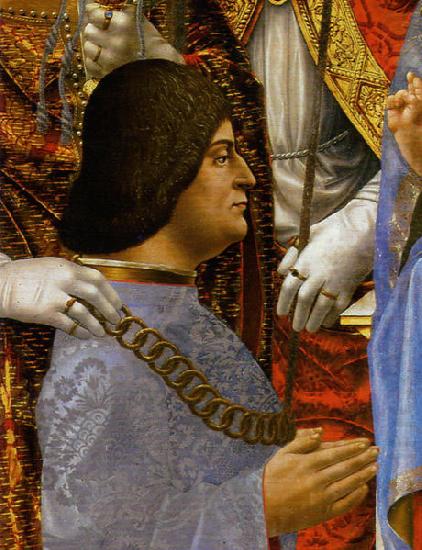 unknow artist Ludovico Il Moro and his son Massimiliano Sforza oil painting picture